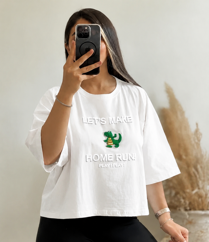 تیشرت سفید دخترانه
