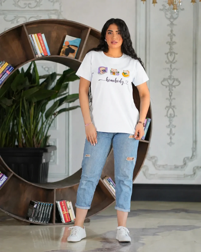 تیشرت سفید زنانه