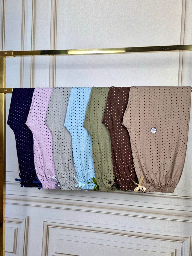 شلوار نخ پنبه راحتی زنانه قواره بزرگ